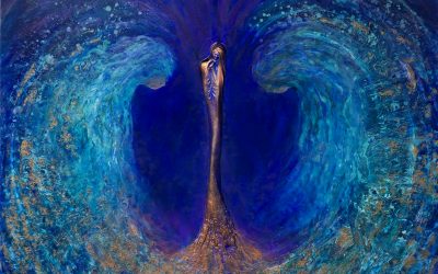 Woman and Two Angels